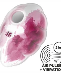 SATISFYER – CLOUD DANCER ROJO VIBRADOR AIR PULSE - intimamenities.com
