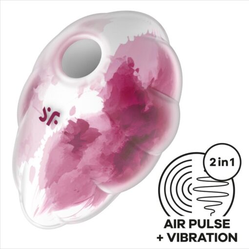 SATISFYER – CLOUD DANCER ROJO VIBRADOR AIR PULSE - intimamenities.com