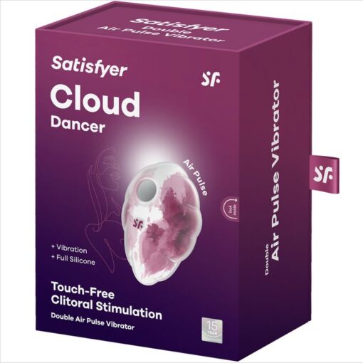 SATISFYER – CLOUD DANCER ROJO VIBRADOR AIR PULSE - intimamenities.com