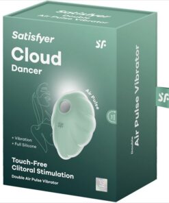 SATISFYER – CLOUD DANCER VERDE VIBRADOR AIR PULSE - intimamenities.com