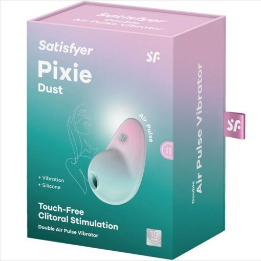 SATISFYER – PIXIE DUST AZUL ESTIMULADOR AIR PLUSE - intimamenities.com