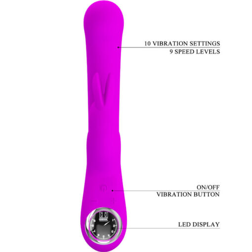 PRETTY LOVE – LAMAR VIBRADOR RABBIT & PUNTO G VIOLETA - intimamenities.com
