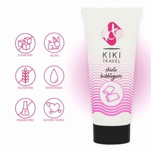KIKÍ TRAVEL – LUBRICANTE SABOR A CHICLE 50 ML - intimamenities.com