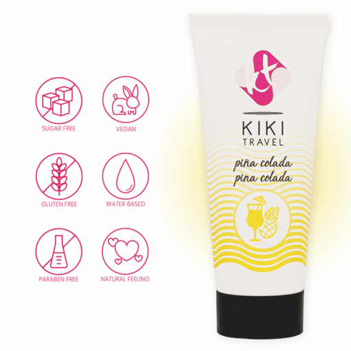 KIKÍ TRAVEL – LUBRICANTE SABOR A PIÑA COLADA 50 ML - intimamenities.com