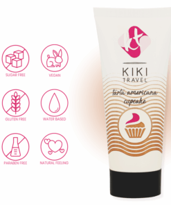 KIKÍ TRAVEL – GEL DESLIZANTE SABOR A TARTA AMERICANA CUPCAKE 50 ML - intimamenities.com