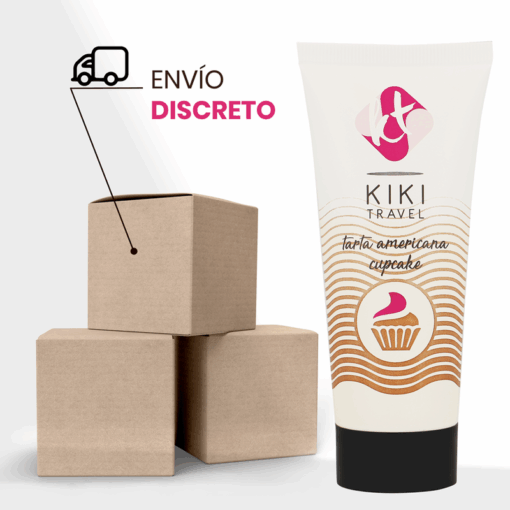 KIKÍ TRAVEL – GEL DESLIZANTE SABOR A TARTA AMERICANA CUPCAKE 50 ML - intimamenities.com