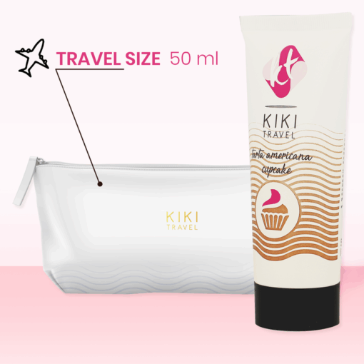 KIKÍ TRAVEL – GEL DESLIZANTE SABOR A TARTA AMERICANA CUPCAKE 50 ML - intimamenities.com