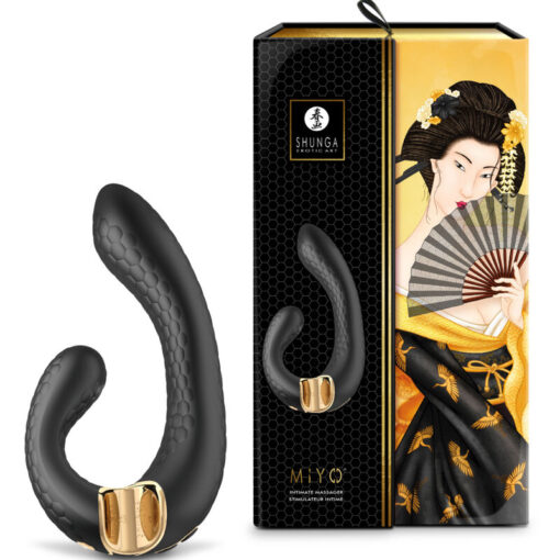 SHUNGA – MIYO MASAJEADOR INTIMO NEGRO - intimamenities.com