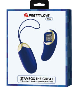 PRETTY LOVE – MINA HUEVO VIBRADOR CONTROL REMOTO AZUL - intimamenities.com