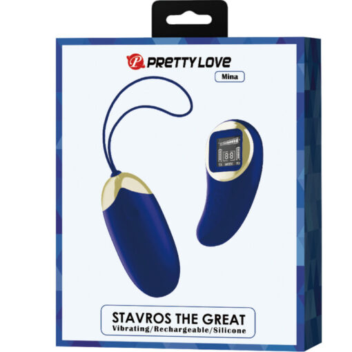 PRETTY LOVE – MINA HUEVO VIBRADOR CONTROL REMOTO AZUL - intimamenities.com