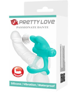 PRETTY LOVE – DANTE ANILLO VIBRADOR RABBIT VERDE - intimamenities.com