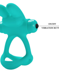 PRETTY LOVE – DANTE ANILLO VIBRADOR RABBIT VERDE - intimamenities.com