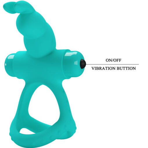 PRETTY LOVE – FIGGY ANILLO VIBRADOR RABBIT VERDE - intimamenities.com