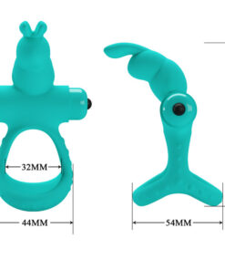 PRETTY LOVE – FIGGY ANILLO VIBRADOR RABBIT VERDE - intimamenities.com
