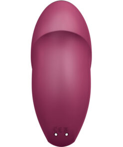 SATISFYER – TAP & CLIMAX 1 VIBRADOR LAY-ON ROJO - intimamenities.com