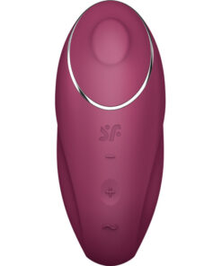 SATISFYER – TAP & CLIMAX 1 VIBRADOR LAY-ON ROJO - intimamenities.com