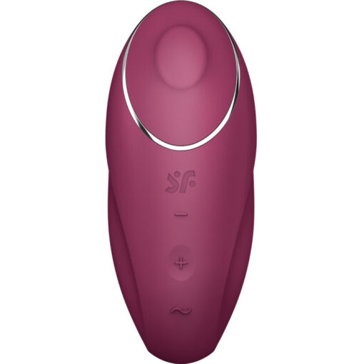 SATISFYER – TAP & CLIMAX 1 VIBRADOR LAY-ON ROJO - intimamenities.com