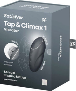 SATISFYER – TAP & CLIMAX 1 VIBRADOR LAY-ON NEGRO - intimamenities.com