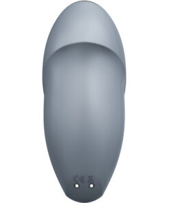 SATISFYER – TAP & CLIMAX 1 VIBRADOR LAY-ON GRIS - intimamenities.com