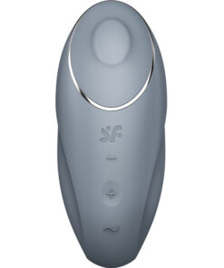 SATISFYER – TAP & CLIMAX 1 VIBRADOR LAY-ON GRIS - intimamenities.com