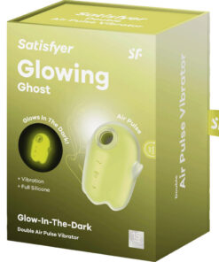 SATISFYER – GLOWING GHOST AIR PULSE & VIBRADOR AMARILLO - intimamenities.com