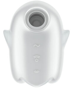 SATISFYER – GLOWING GHOST AIR PULSE & VIBRADOR BLANCO - intimamenities.com