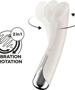 SATISFYER – SPINNING G-SPORT 1 VIBRADOR ROTADOR BEIGE - intimamenities.com