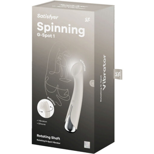 SATISFYER – SPINNING G-SPORT 1 VIBRADOR ROTADOR BEIGE - intimamenities.com