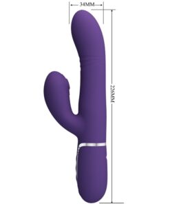 PRETTY LOVE – VIBRADOR PUNTO G MULTIFUNCIÓN MORADO - intimamenities.com