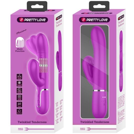 PRETTY LOVE – VIBRADOR PUNTO G MULTIFUNCIÓN FUCSIA - intimamenities.com