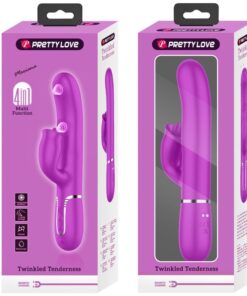 PRETTY LOVE – VIBRADOR RABBIT CON LICKING FUCSIA - intimamenities.com