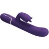 PRETTY LOVE – VIBRADOR RABBIT CON LICKING MORADO - intimamenities.com
