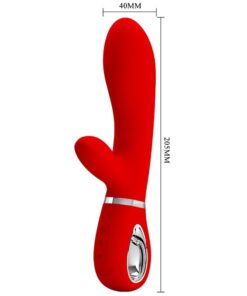 PRETTY LOVE – THOMAS VIBRADOR PUNTO G MULTIFUNCIÓN ROJO - intimamenities.com
