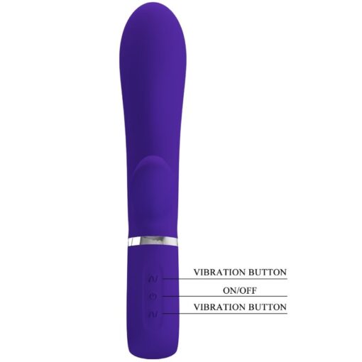 PRETTY LOVE – THOMAS VIBRADOR PUNTO G MULTIFUNCIÓN VIOLETA - intimamenities.com