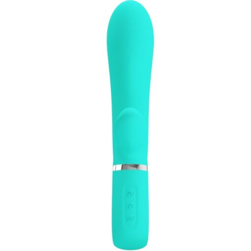 PRETTY LOVE – THOMAS VIBRADOR PUNTO G MULTIFUNCIÓN VERDE AGUA - intimamenities.com