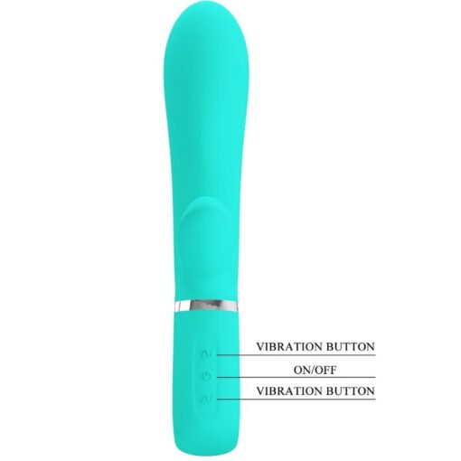 PRETTY LOVE – THOMAS VIBRADOR PUNTO G MULTIFUNCIÓN VERDE AGUA - intimamenities.com