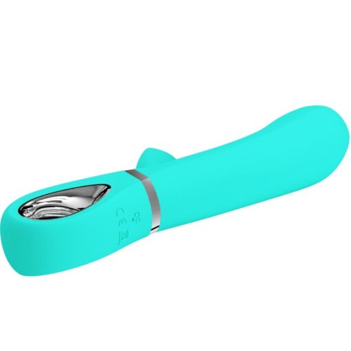PRETTY LOVE – THOMAS VIBRADOR PUNTO G MULTIFUNCIÓN VERDE AGUA - intimamenities.com