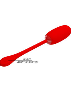 PRETTY LOVE – JULIUS HUEVO VIBRADOR IMPERMEBLE & RECARGABLE ROJO - intimamenities.com