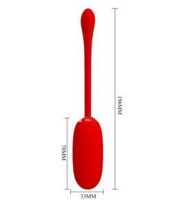 PRETTY LOVE – JULIUS HUEVO VIBRADOR IMPERMEBLE & RECARGABLE ROJO - intimamenities.com