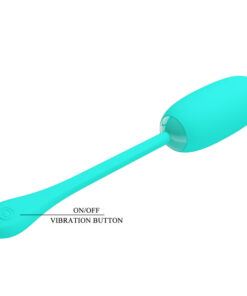 PRETTY LOVE – JULIUS HUEVO VIBRADOR IMPERMEBLE & RECARGABLE VERDE AGUA - intimamenities.com