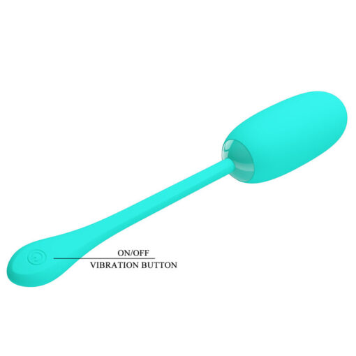 PRETTY LOVE – JULIUS HUEVO VIBRADOR IMPERMEBLE & RECARGABLE VERDE AGUA - intimamenities.com