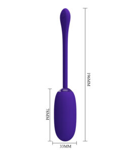 PRETTY LOVE – JULIUS HUEVO VIBRADOR IMPERMEBLE & RECARGABLE LILA - intimamenities.com