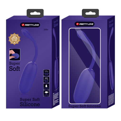 PRETTY LOVE – JULIUS HUEVO VIBRADOR IMPERMEBLE & RECARGABLE LILA - intimamenities.com
