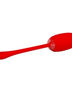 PRETTY LOVE – KIRK HUEVO VIBRADOR RECARGABLE ROJO - intimamenities.com