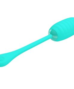 PRETTY LOVE – KIRK HUEVO VIBRADOR RECARGABLE VERDE AGUA - intimamenities.com