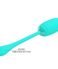 PRETTY LOVE – KIRK HUEVO VIBRADOR RECARGABLE VERDE AGUA - intimamenities.com