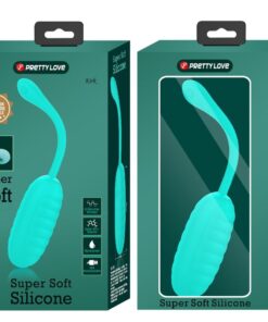 PRETTY LOVE – KIRK HUEVO VIBRADOR RECARGABLE VERDE AGUA - intimamenities.com