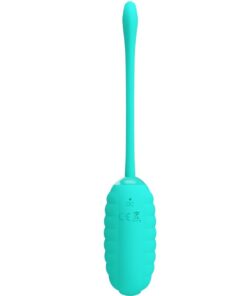 PRETTY LOVE – KIRK HUEVO VIBRADOR RECARGABLE VERDE AGUA - intimamenities.com
