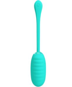 PRETTY LOVE – KIRK HUEVO VIBRADOR RECARGABLE VERDE AGUA - intimamenities.com