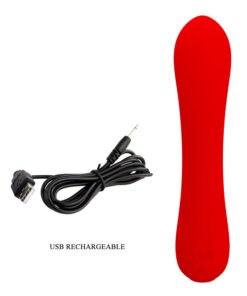 PRETTY LOVE – PRESCOTT VIBRADOR RECARGABLE ROJO - intimamenities.com